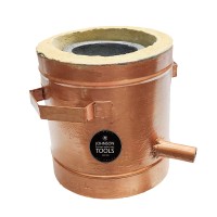 Johnson Tools Gas Melting Furnace/Desi Bhatti For Melting Silver, Brass, Aluminium (Capacity-5.5kg, Crucible Not Included) 